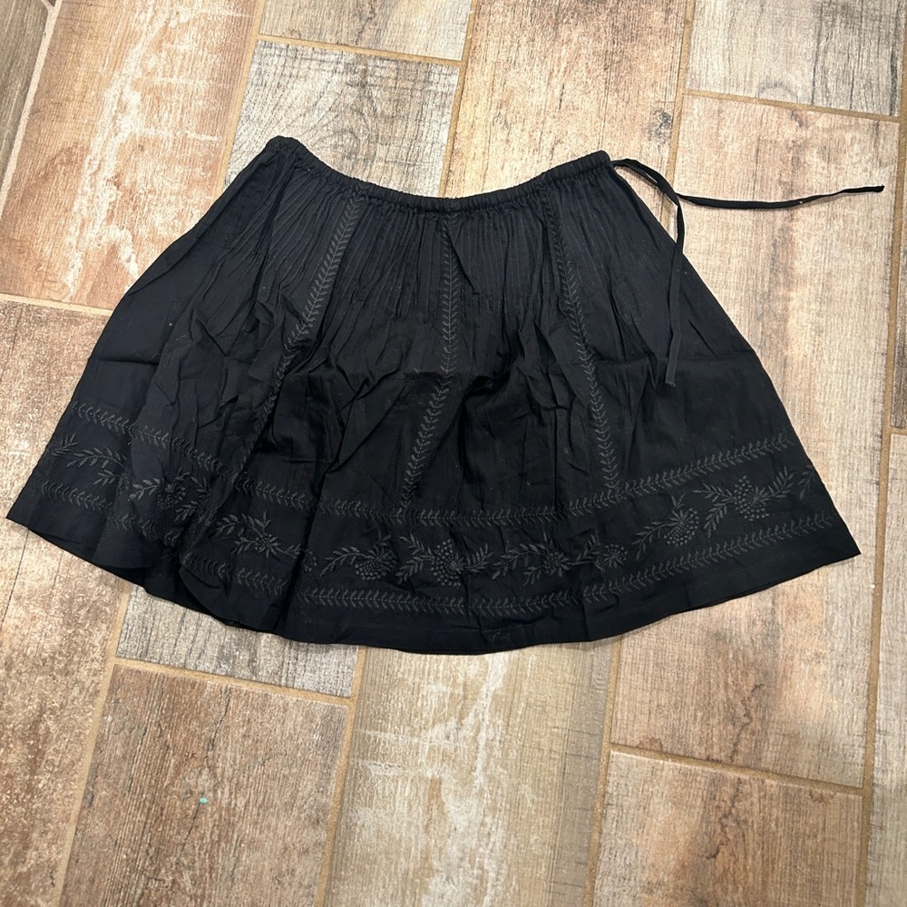 NWT J Crew Embroidered Side Tie Mini Skirt - Picture 5 of 11